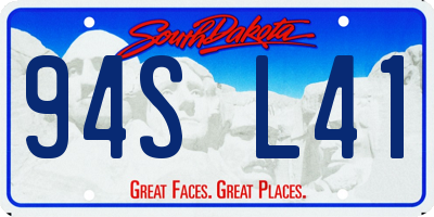SD license plate 94SL41
