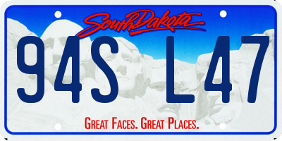 SD license plate 94SL47