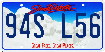 SD license plate 94SL56