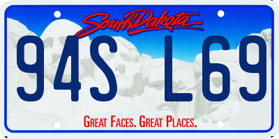 SD license plate 94SL69