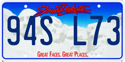 SD license plate 94SL73
