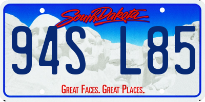 SD license plate 94SL85