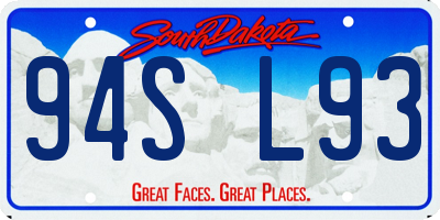 SD license plate 94SL93