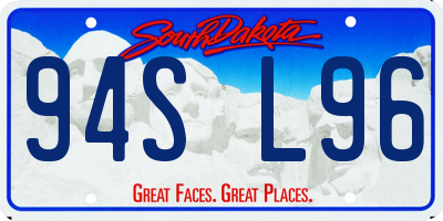 SD license plate 94SL96