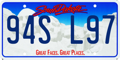 SD license plate 94SL97