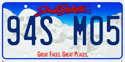 SD license plate 94SM05