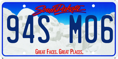 SD license plate 94SM06