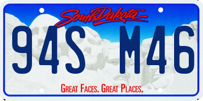 SD license plate 94SM46