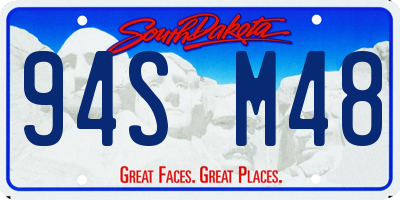 SD license plate 94SM48