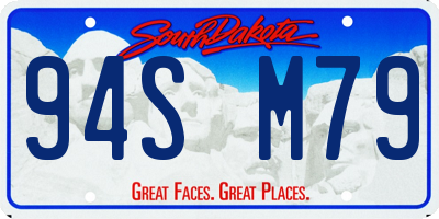 SD license plate 94SM79