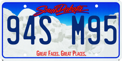 SD license plate 94SM95