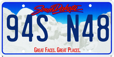 SD license plate 94SN48