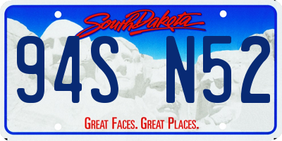 SD license plate 94SN52