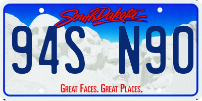 SD license plate 94SN90