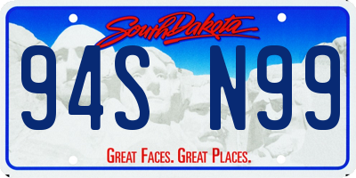 SD license plate 94SN99