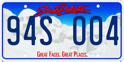 SD license plate 94SO04