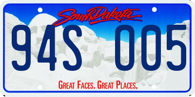 SD license plate 94SO05