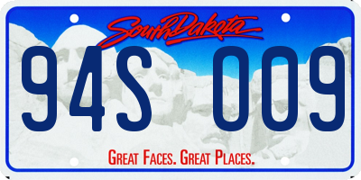 SD license plate 94SO09