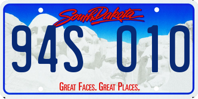 SD license plate 94SO10
