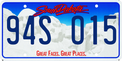 SD license plate 94SO15