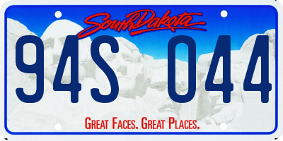 SD license plate 94SO44