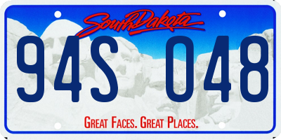 SD license plate 94SO48
