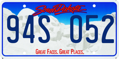 SD license plate 94SO52