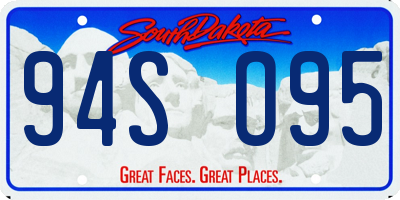 SD license plate 94SO95