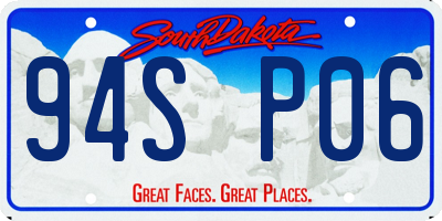 SD license plate 94SP06