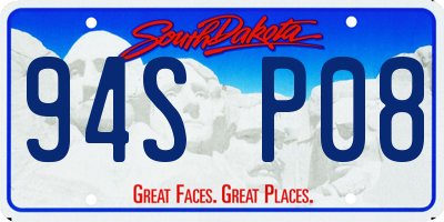 SD license plate 94SP08