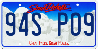 SD license plate 94SP09