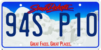 SD license plate 94SP10