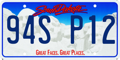 SD license plate 94SP12