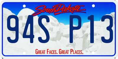 SD license plate 94SP13