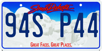 SD license plate 94SP44