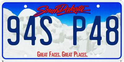 SD license plate 94SP48