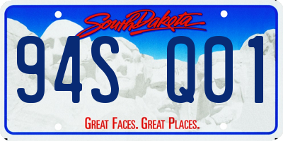 SD license plate 94SQ01