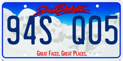 SD license plate 94SQ05