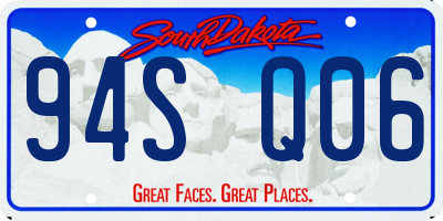 SD license plate 94SQ06