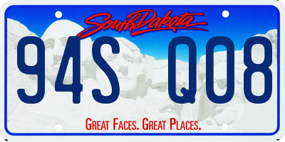 SD license plate 94SQ08