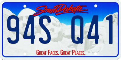 SD license plate 94SQ41