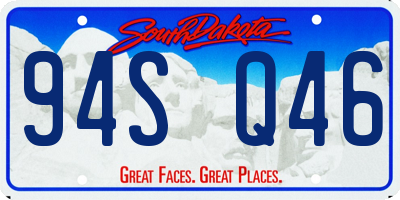 SD license plate 94SQ46