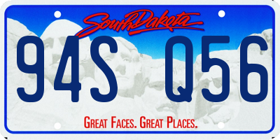 SD license plate 94SQ56