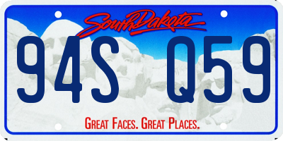SD license plate 94SQ59