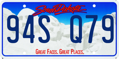SD license plate 94SQ79