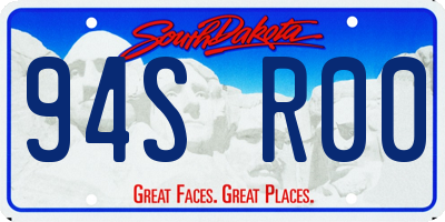 SD license plate 94SR00