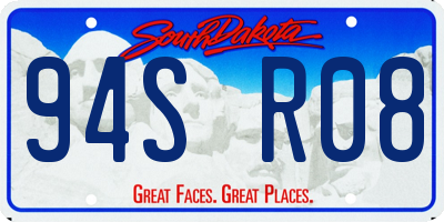 SD license plate 94SR08