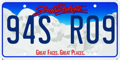 SD license plate 94SR09