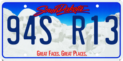 SD license plate 94SR13