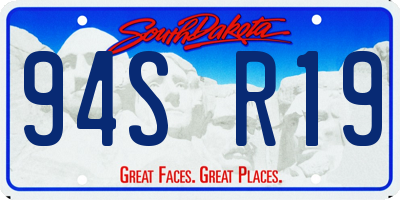SD license plate 94SR19